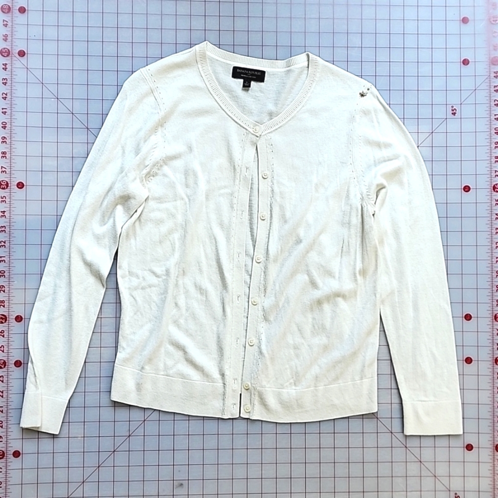 Banana republic botton down shirt  Clasic Blouse top cotton soft Top